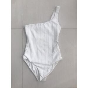 Melissa Odabash Palermo One Shoulder One Piece Ribbed Swimsuit